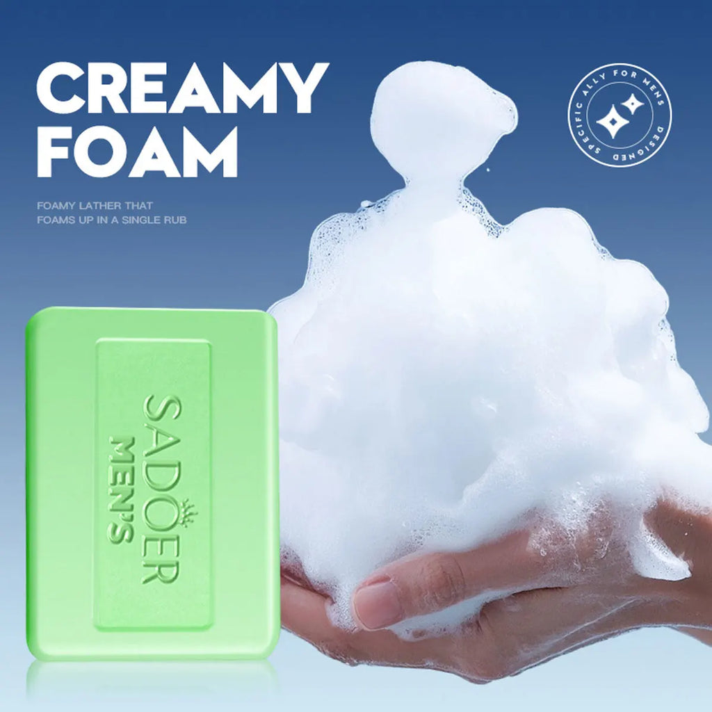 Men's Beard Cleaning Soap Witch Hazel Aloe Vera Moisturizing Deep Qme