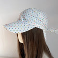 Adjustable Polka Dot Headscarf Cap Star Printed Elegant Colorful Sun Baseball Cap Lightweight Breathable Turban Hat Qme Beige