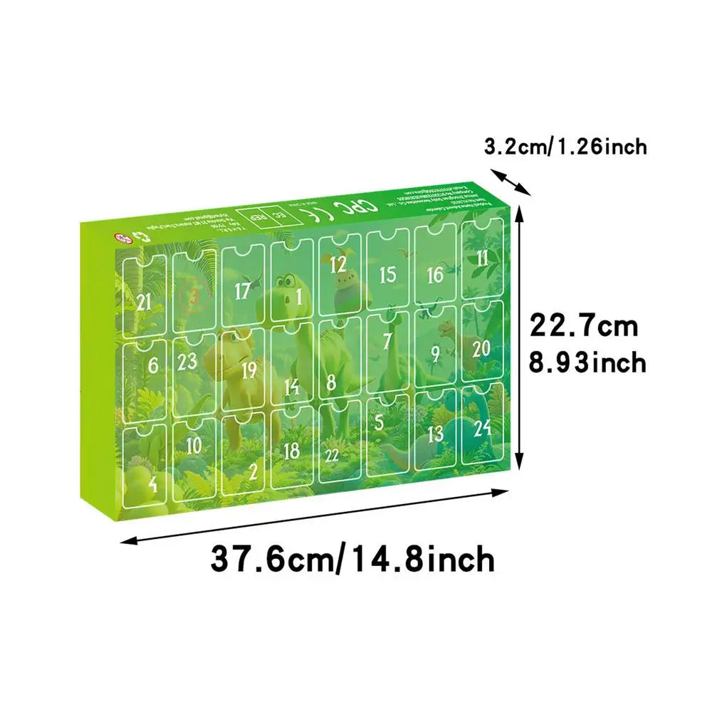 Dinosaur Countdown Calendar 24 Days Vacation Calendars Animal Toys Qme Green China Mainland S
