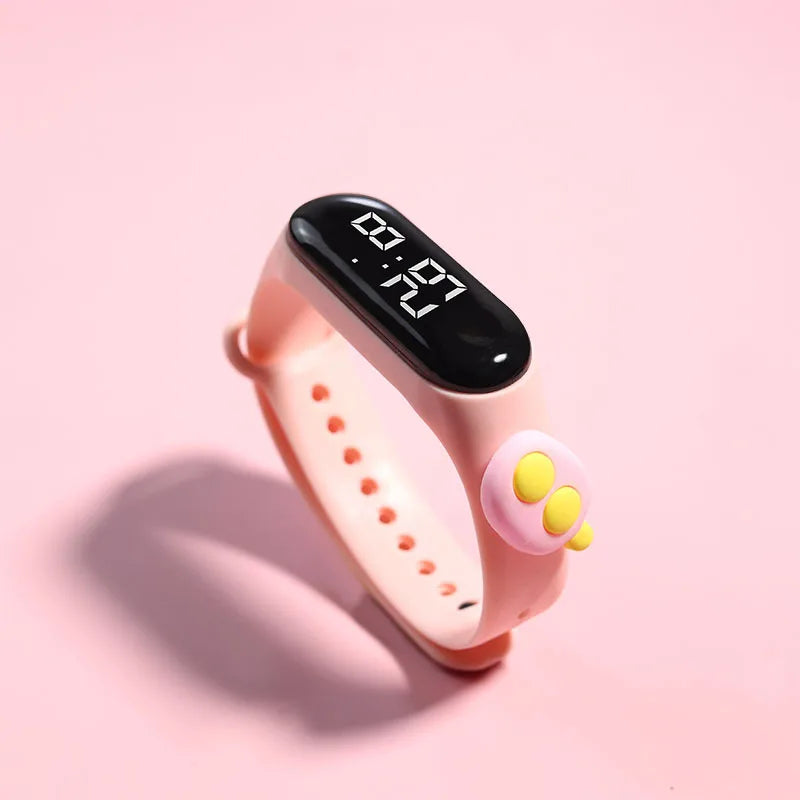 Kids Watch Watch Reloj Smart Watch LED Children Watches Bracelet Cartoon Digital Ladies Watch for Girls Waterproof Clock Gift Qme F