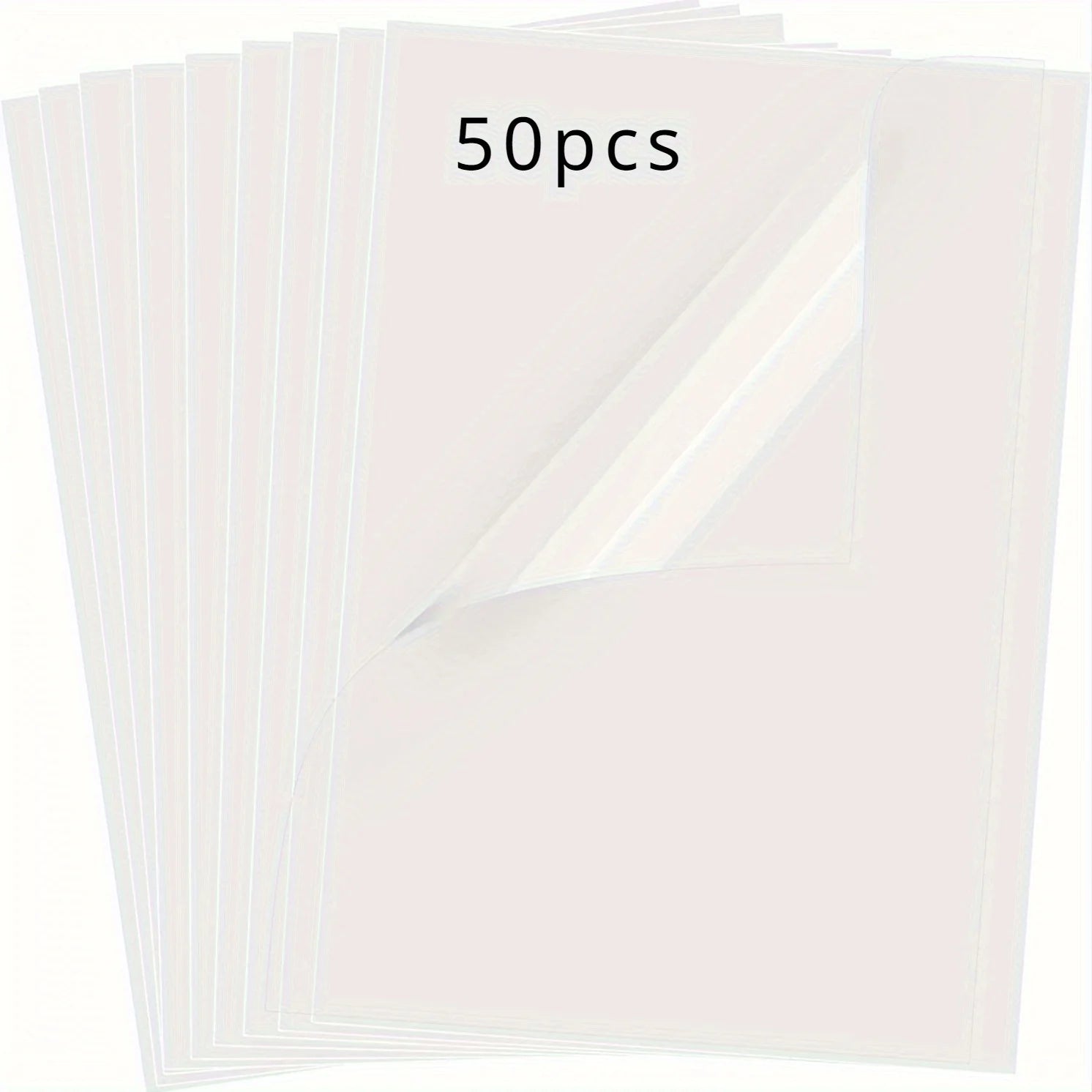 (20/ 50Sheets) 100% Clear Sticker Paper For Inkjet Printer - Glossy 8.3*11.7in - Printable Vinyl Sticker Paper For Cricut Qme 50pcs