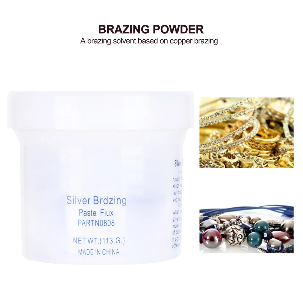 Brazing Powder Gold Silver Brazing Flux Powder Welding Jewelry Making Processing Powder (Brazing Powder) Jewelry Brazing Powder Qme