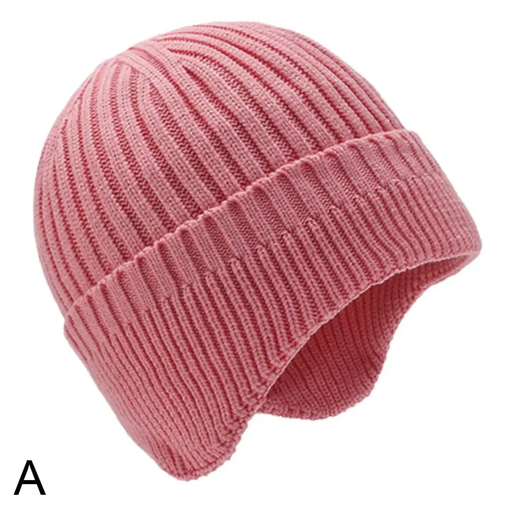 Hot Sale Ear Protection Winter Hats Stylish Soft Beanie Hat For Men Women Classic Knit Earflap Hat Warm Cap With Ears Qme A
