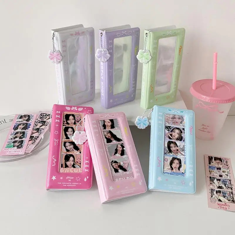 Multicolors Photo Booth Frame Album 2x6 Inch Strips 20 Pages 40 Photos Qme