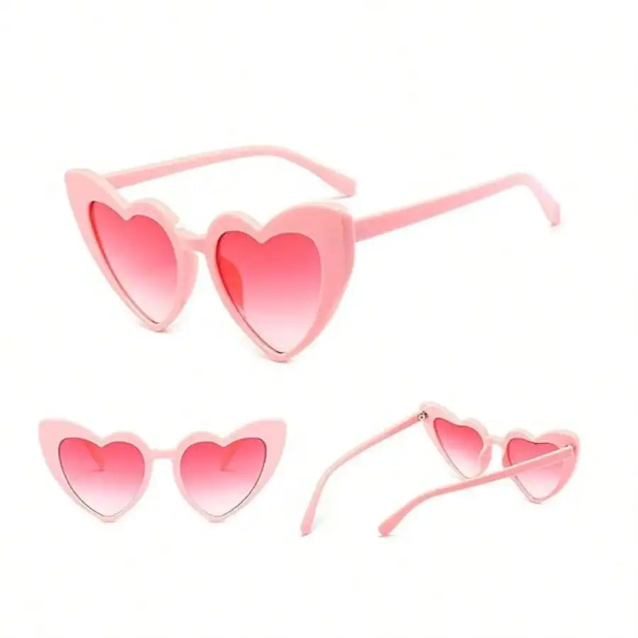 Heart Shaped Sunglasses Women Cat Eye Mod Retro Glasses Qme