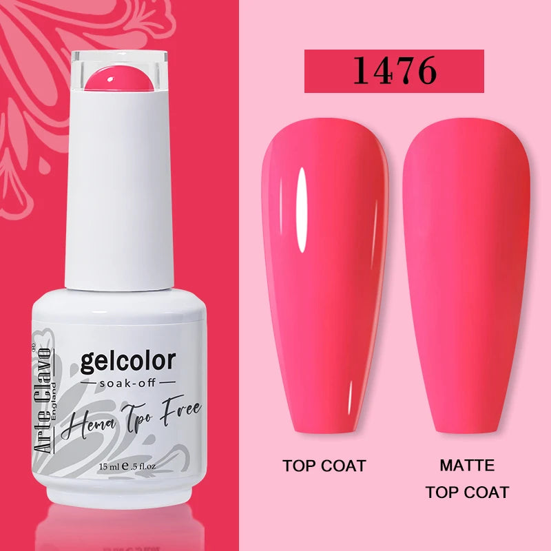 Arte Clavo HEMA TPO Soak Off UV LED Nail Gel Polish 108 Colors