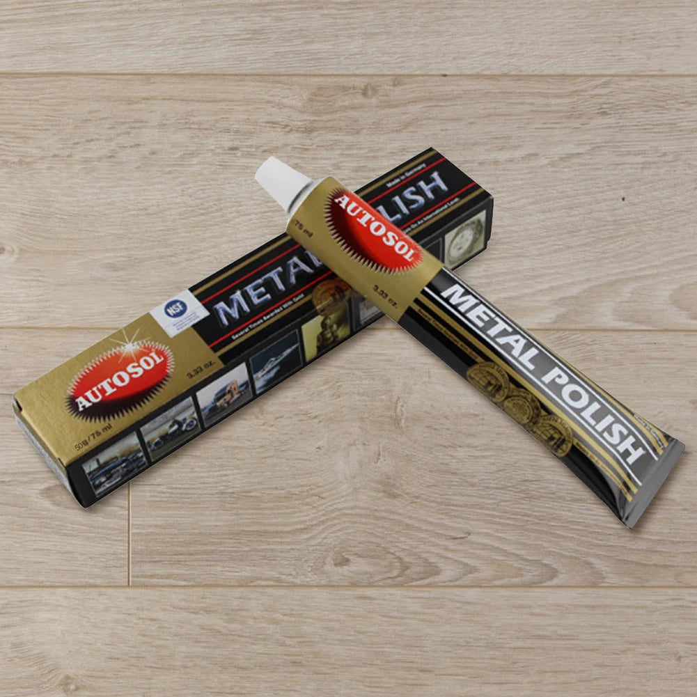 50/100g Metal Polishing Paste Multi-function Metal Polish Cream Brightening Cleaning Polishing Paste for Motorcycle Car Scratch Qme