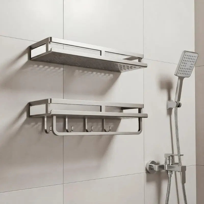 Kitchen Storage Basket Toilet Accessories Bathroom Aluminum Wall Qme