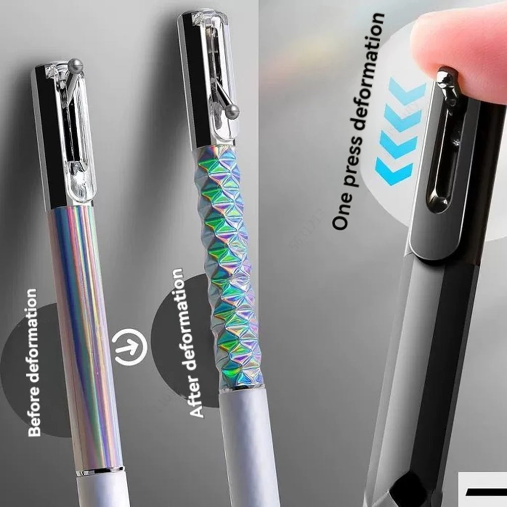 Mechanical Gel Pens Set , 0.5mm Black Ink Pens Fine Point Smooth Writing Pens, High-End Series for Office School Supplies Qme