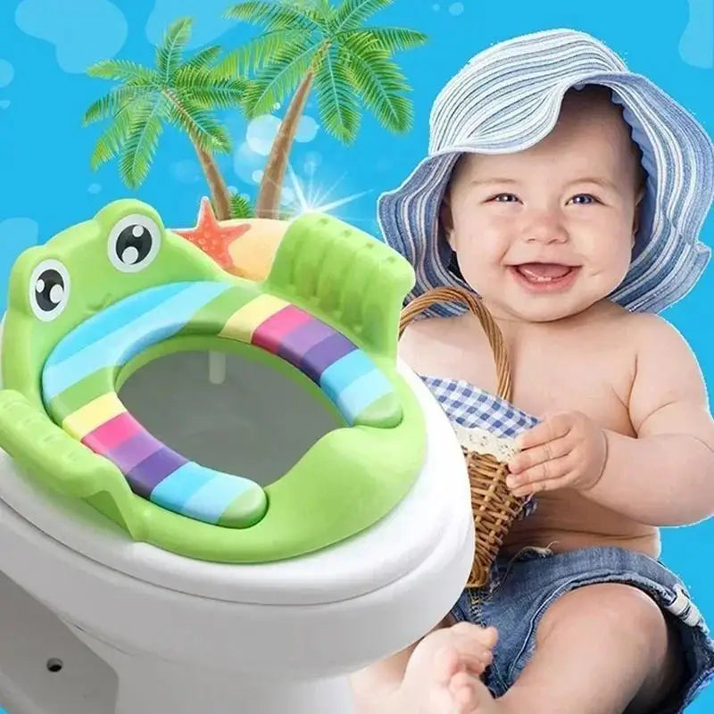 Baby Potty Training Seat Armrests Safe Toilet Cushion Toddlers Boys Qme