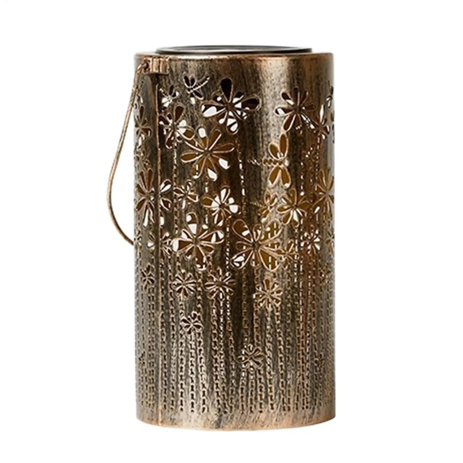 Solar Hangings Lantern Colorful Metal Flower Lamps Lights Outdoor Qme China Mainland White