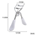 Wide Angle Eyelash Curler Ergonomic Non-slip Curling Tool Long Qme White