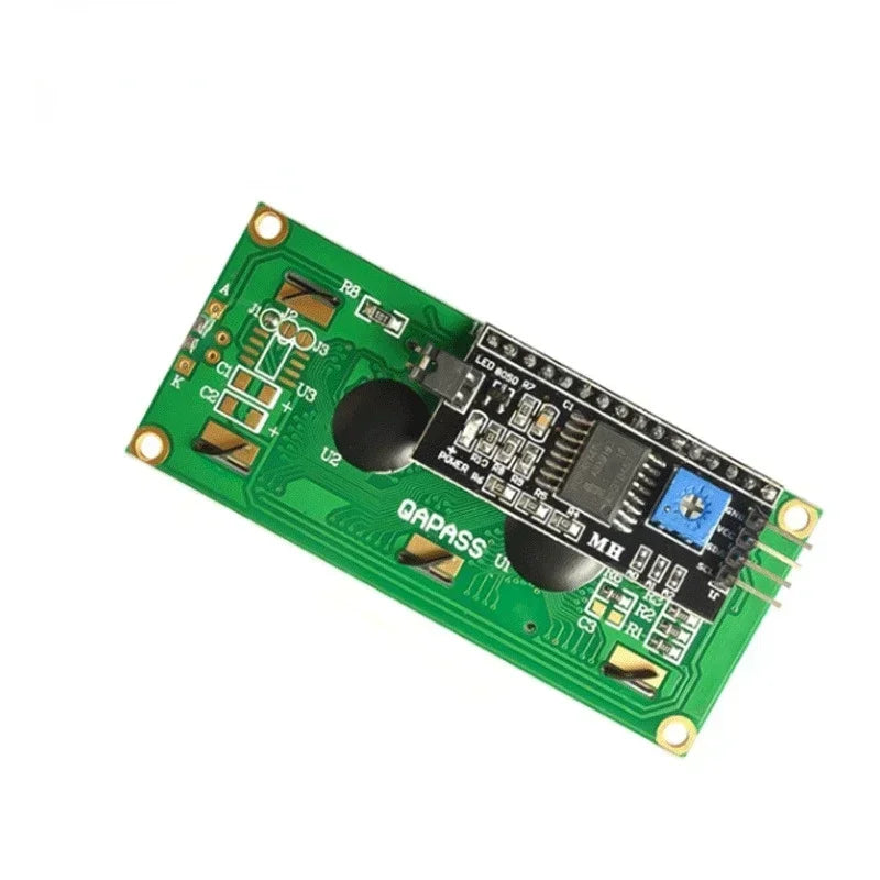 1pcs LCD1602 1602 LCD Module Blue / Yellow Green Screen 16x2 Character LCD Display PCF8574T PCF8574 IIC I2C Interface 5V Qme