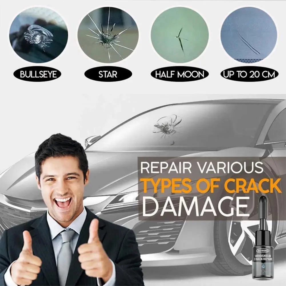 Car Glass Resin Glue Window Mirror Cracks Repair Cracked Scratch Qme