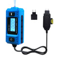 Automotive Fuse Current Tester 0.01~19.99A Car Leakage Analyzer Fault Tester Automotive Fuse Current Testing Tool LCD Display Qme Blue