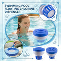 Thickened Plastic Pool Floating Box Pool Disinfection Supplies Bath Automatic Dispenser Cup Spa Swimming Pool Accessories Qme Other blue A
