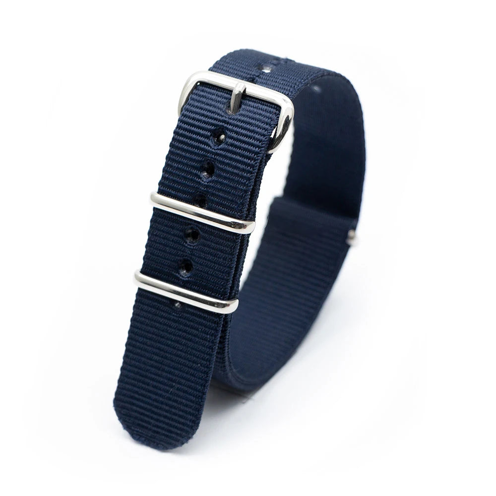 Durable Striped Nylon Wristband Bracelet Watch Band Universal Strap