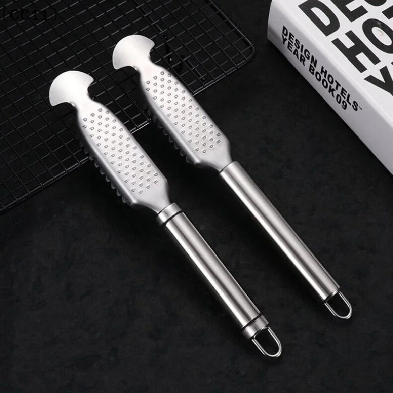 Scaler Stainless Steel Double Row Teeth Kitchen Gadgets Scale Removal Qme