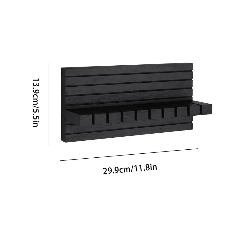 Belt Rack Sturdy Space Saving Wooden Tie Hanger Organizer Storage Qme China Mainland Black