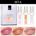 3 pcs Fine Sparkling Lip gloss set - Easy to color, non-stick，non-fading, moisturizing & shiny lip gloss set, a gift for ladies Qme Q928A