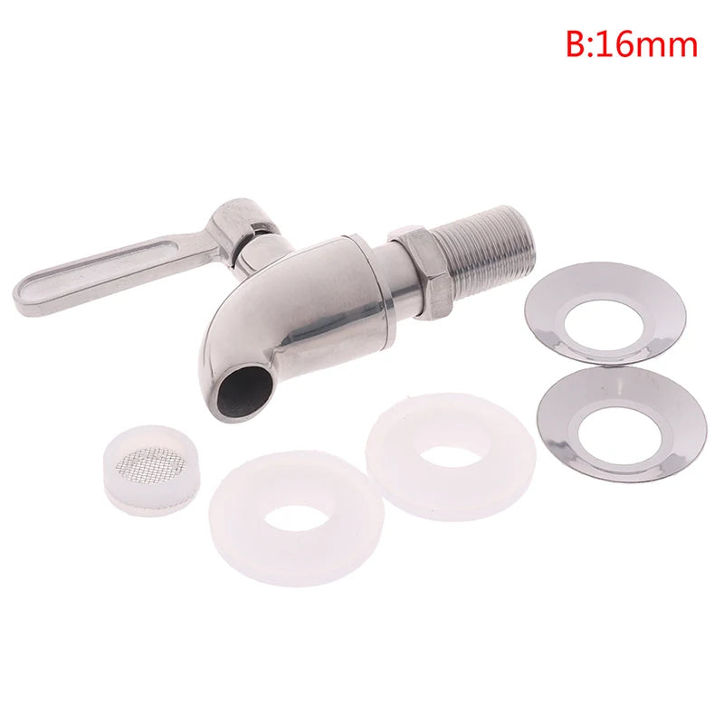 Wine Barrel Water Spigot Tap 304 Stainless Steel Faucet Beer Beverage Qme B