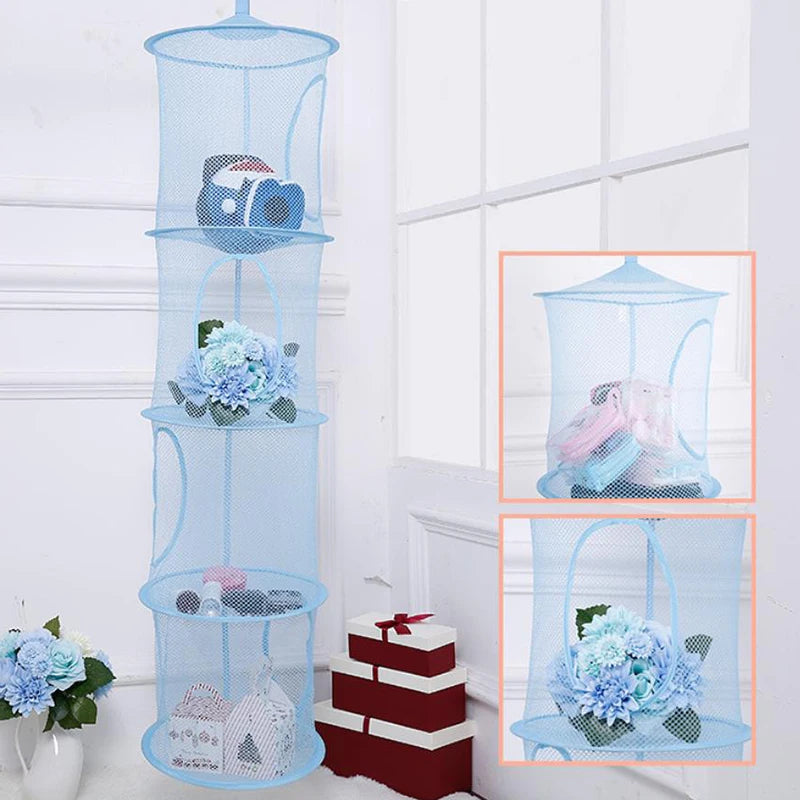 Kids Room Toys Gloves Hats Socks Foldable Plush Animal Storage Net 4 Qme