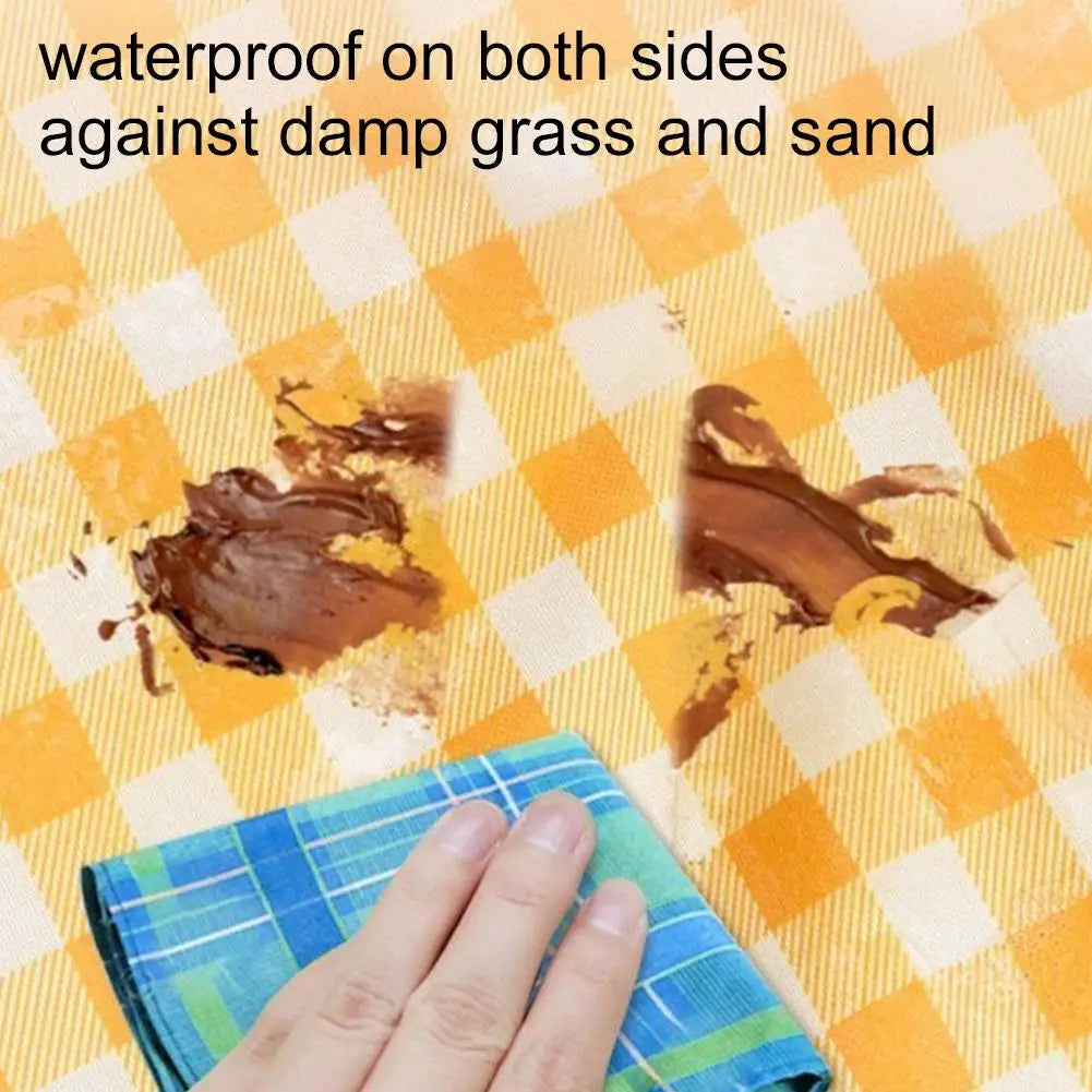Foldable Picnic Matoutdoor Blanket Sandproof Extra Large Beach Qme