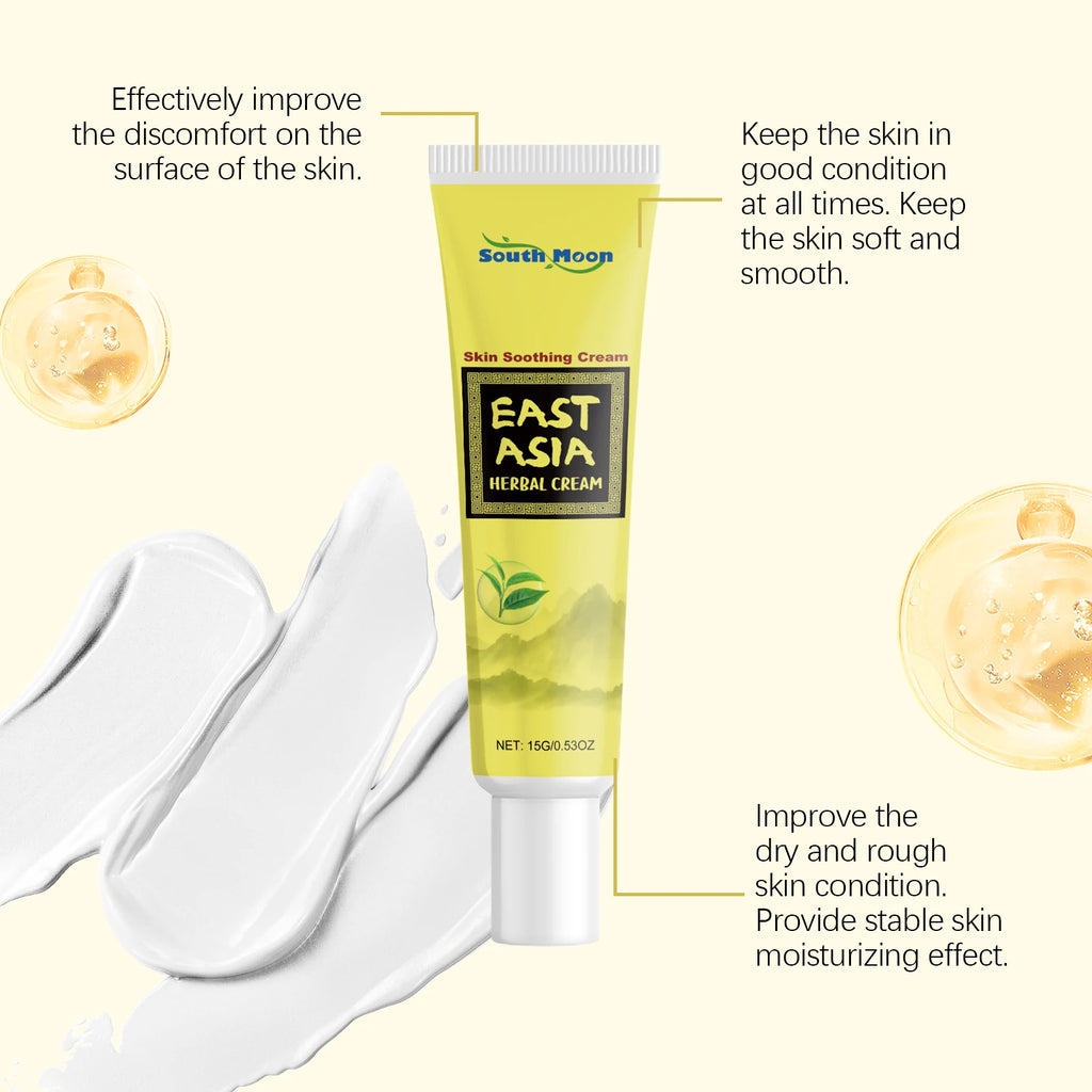 Herbal Cream Soothing Moisturizing Skin Cream with Tea Tree Centella Asiatica for Dry Skin Daily Nourishing Improve Skin Dryness Qme