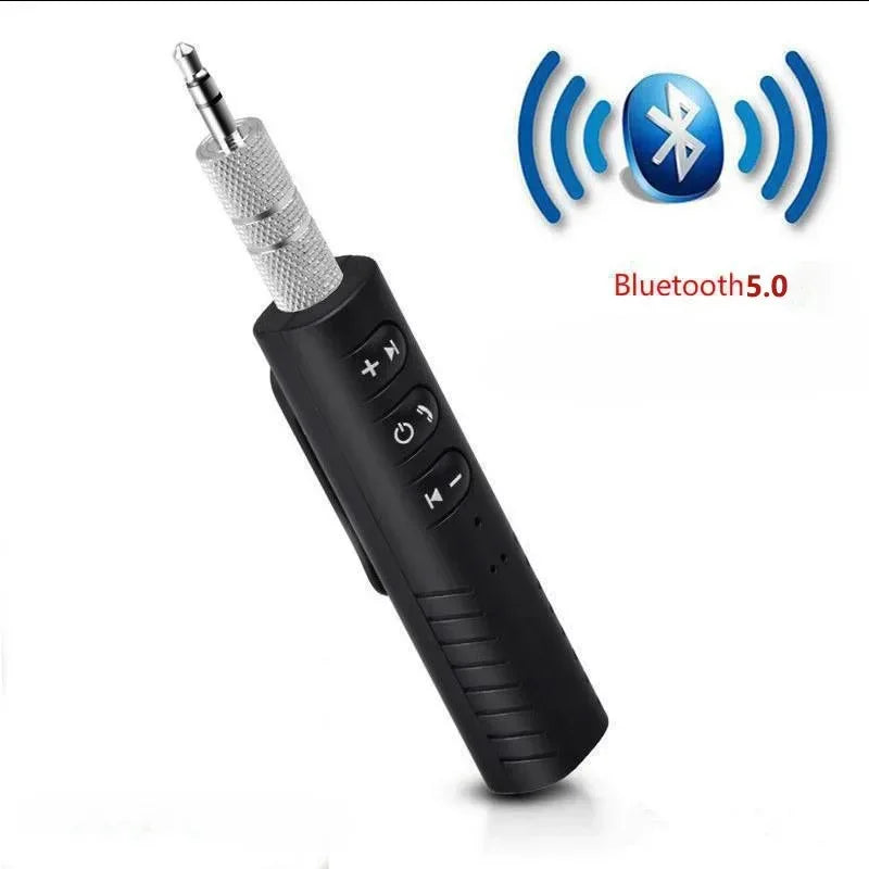 3.5mm Bluetooth Receiver Car Bluetooth Hands-free Audio Receiver Lavalier Portable MP3 Music Player Adapter for Mobile Phone Qme 3pcs