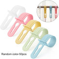 50pcs Windproof Clothes Hanger, Fixed Hook, Anti Slip Clothes Hanger, Adjustable Laundry Buckle, Suitable for Indoor and Outdoor Qme Random color-50pcs