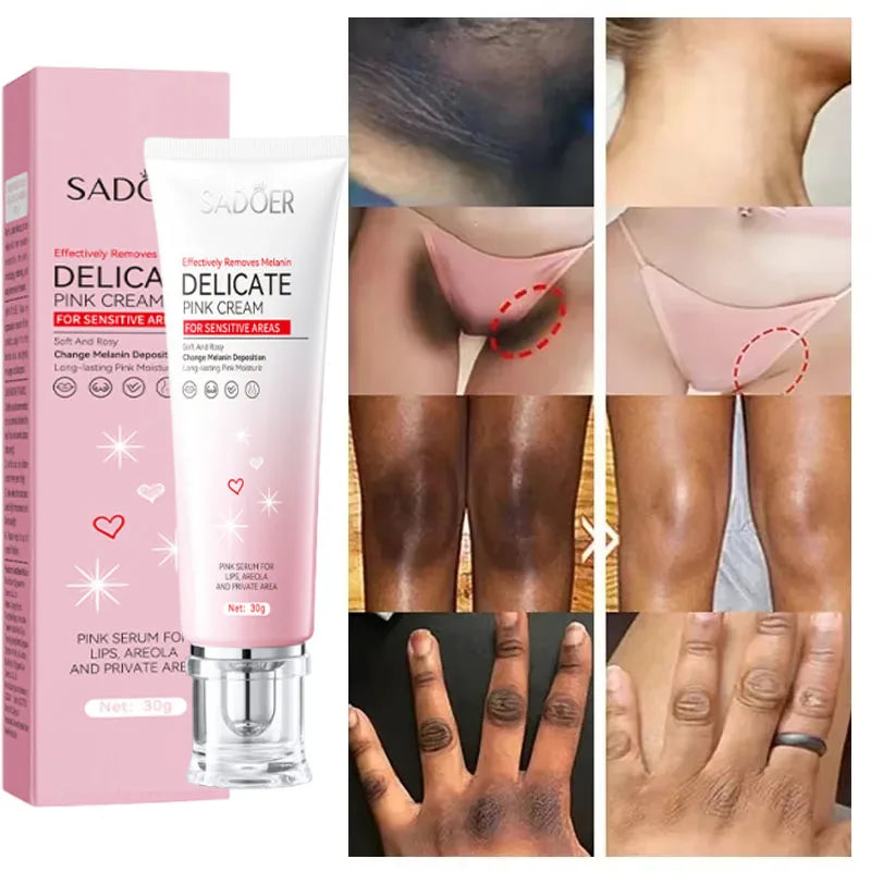 Body Whitening Cream Arms Thighs Underarm Knees Whitening Essence Cream Brighten Moisturizing Body Korean Skin Care Products Qme