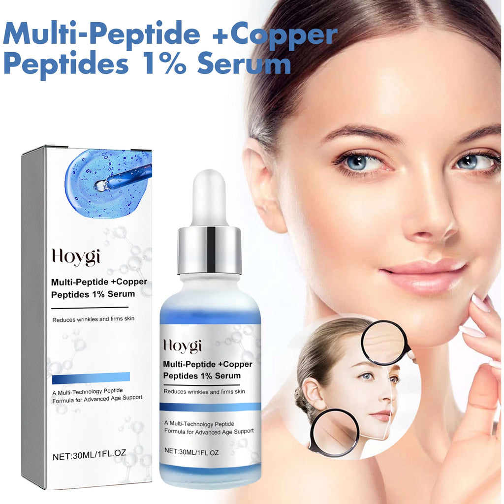 Blue Copper Peptide Serum Anti Wrinkle Shrink Pores Skin Care Rejuvenation Hyaluronic Acid Brightening Spot Moisturizing Serum Qme