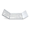Wireless Folding Keyboard Bluetooth Keyboard With Touchpad For Windows Android IOS Phone Multi-Function Button Mini Keyboard Qme B033-black