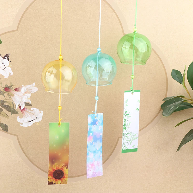 Wind Bells Handmade Glass Chime Birthday Christmas Home Decors Chimes Qme