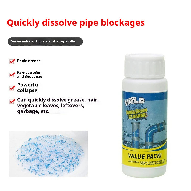 Powerful Dredge Clog Remover Drain Pipe Basin Cleaner Toilet Kitchen Qme