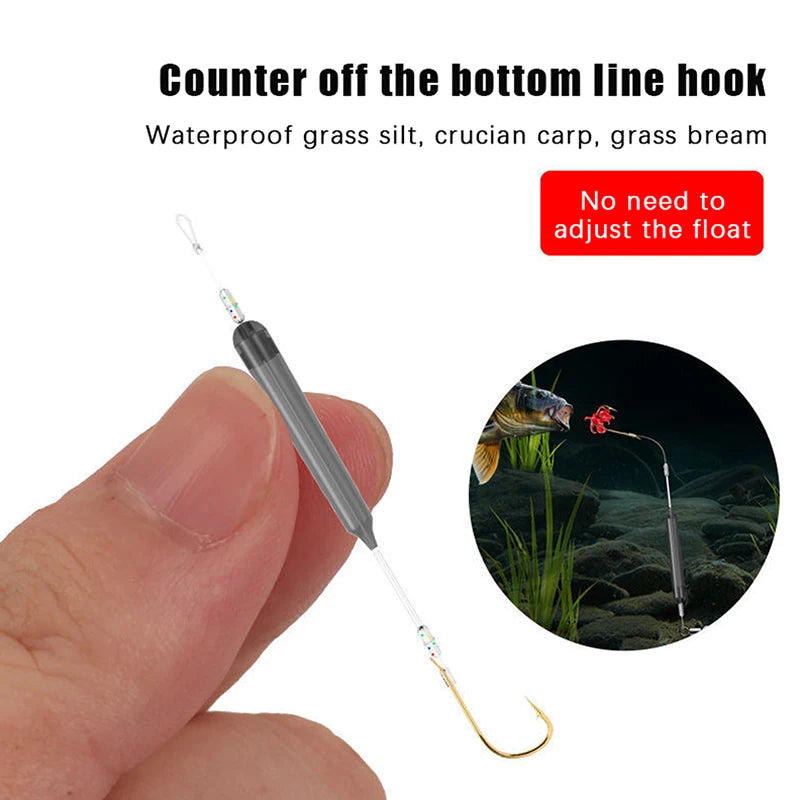 Carbon Steel Fishing Hook Double Bait Keeper Barbs Anti-separation Qme