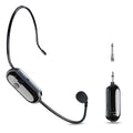 2.4G Wireless Microphone Headset Long Range Wireless Microphone System Head Handheld Mic 2 in 1 for Teach Outdoor Speech Qme 1Set