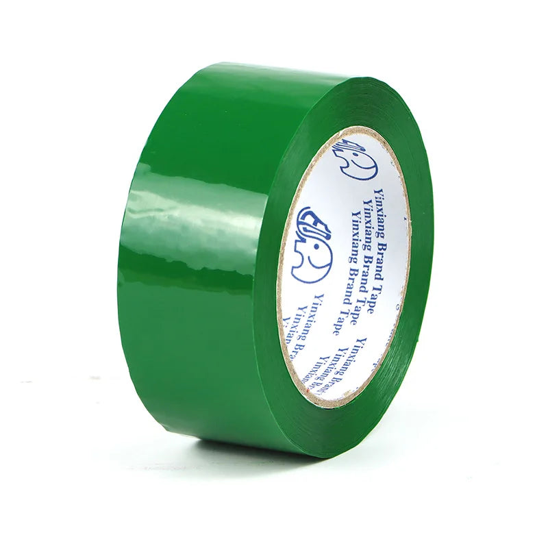 Colorful Wear-Resistant Single-Sided Adhesive Shipping Tape for Warehouse Parcel Packaging Qme Green 90M 1PCS|44mm