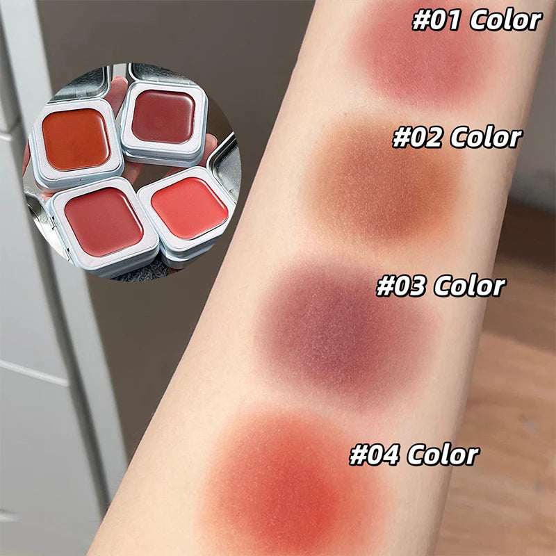 Art Value Single Color Matte Blusher Palette Blush Cream Contour Makeup Natural Cheek Tint Brighten Face Blusher Korean Cosmetic Qme