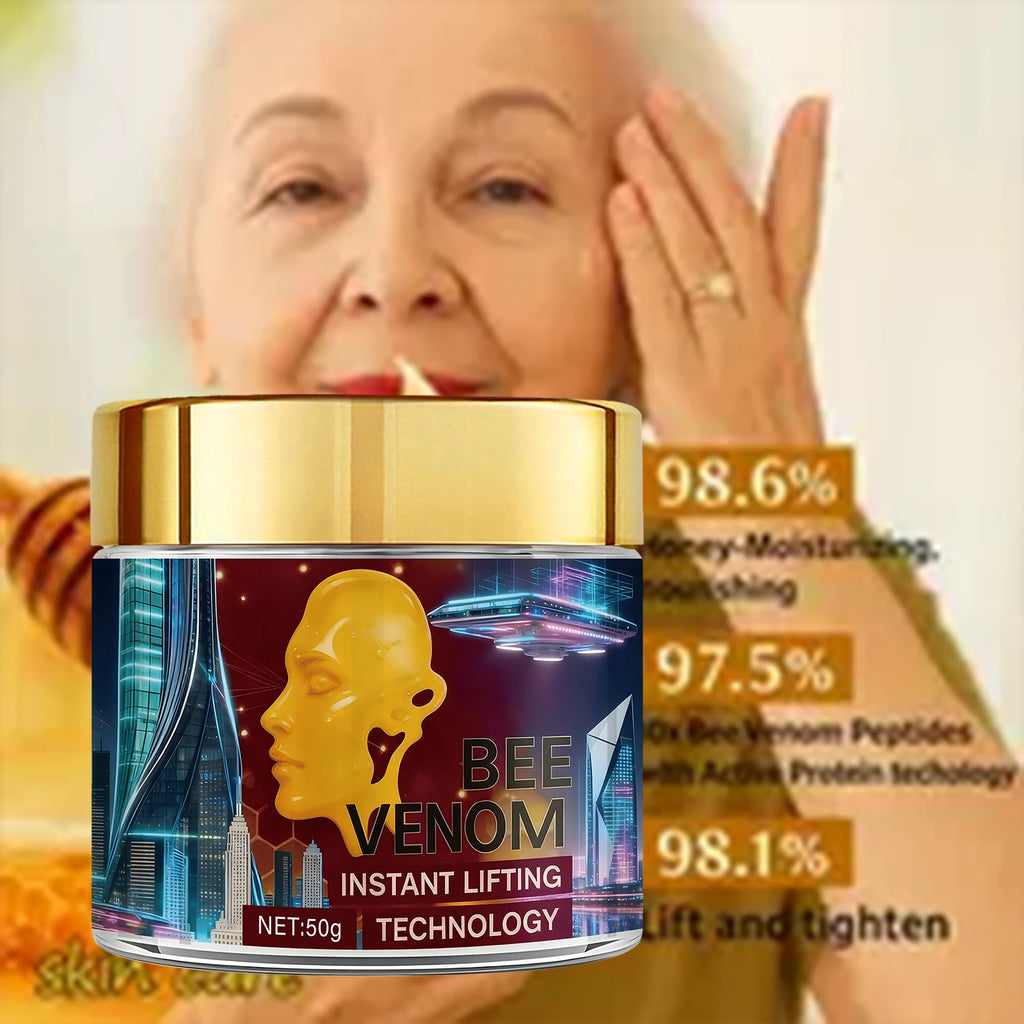 Bee Venom Instant Lifting Cream with Retinol & Arbutin - Moisturizing & Firming Face Cream for Confident, Soft Skin Qme