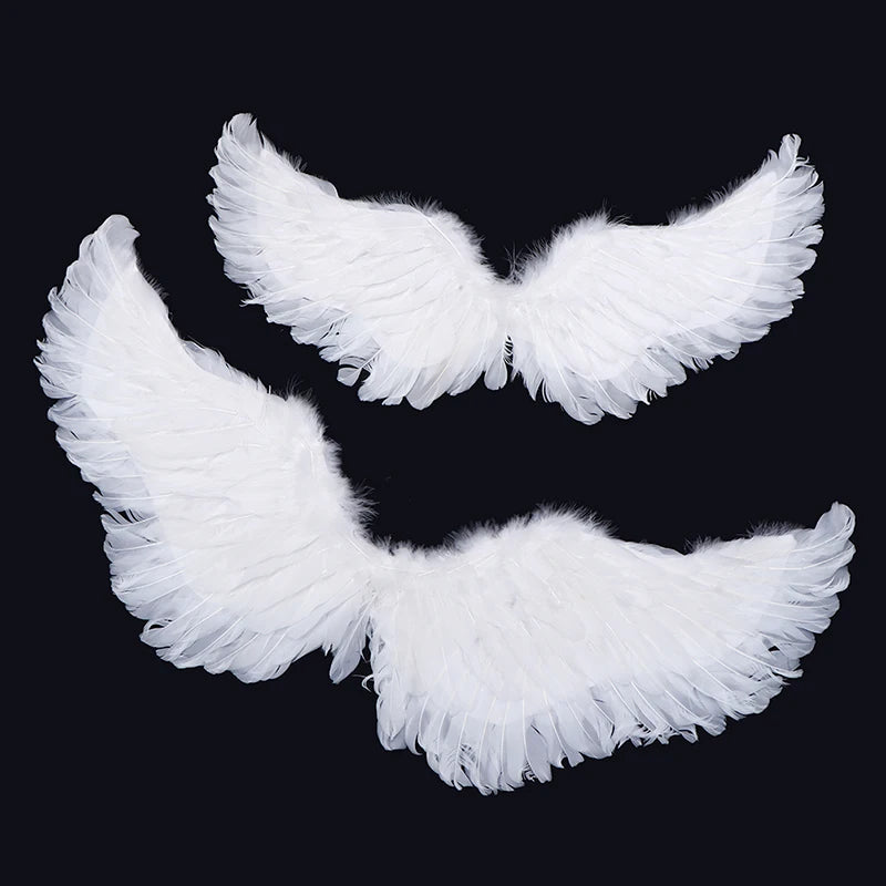 Swallow shape White Angel Wings With Elastic Straps For Kids Party Cosplay Halloween Birthday Decoration Qme