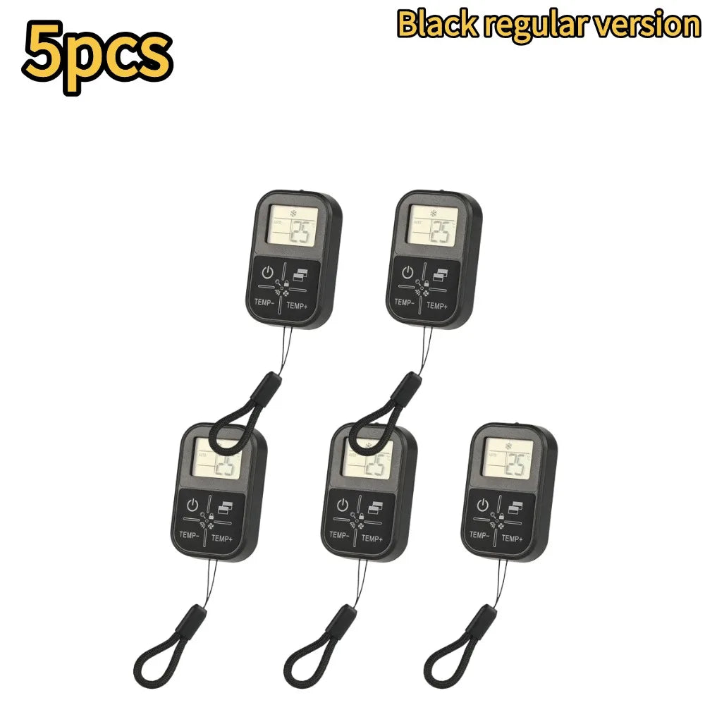 NEW Mini Universal AC Remote Control with Temperature Display CR2032 Battery, Compact Air Conditioner Remote for All Brands Qme 5pcs-regular