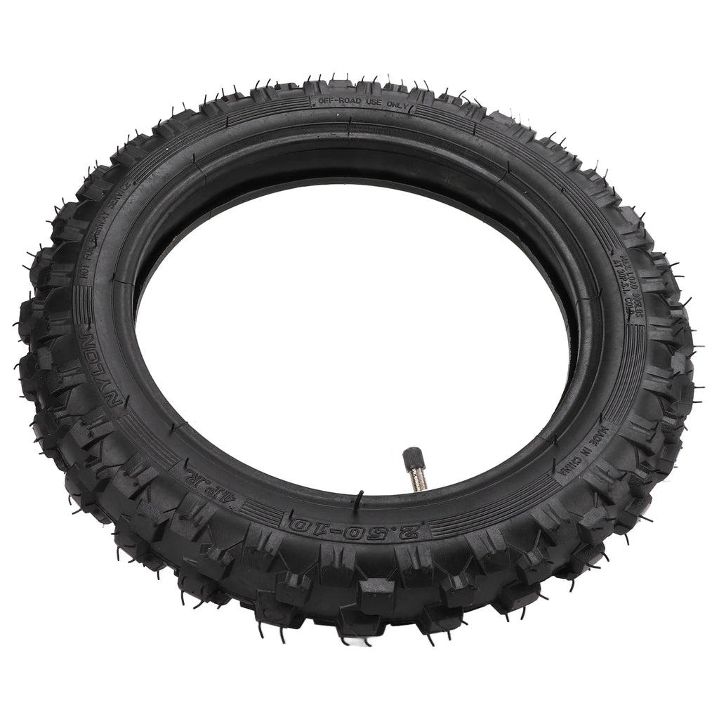 Tire and Inner Tube Replacement 2.50‑10 Inch Tire and Inner Tube for DIY Modification Replacement for CRF50 Dirt Bike Qme