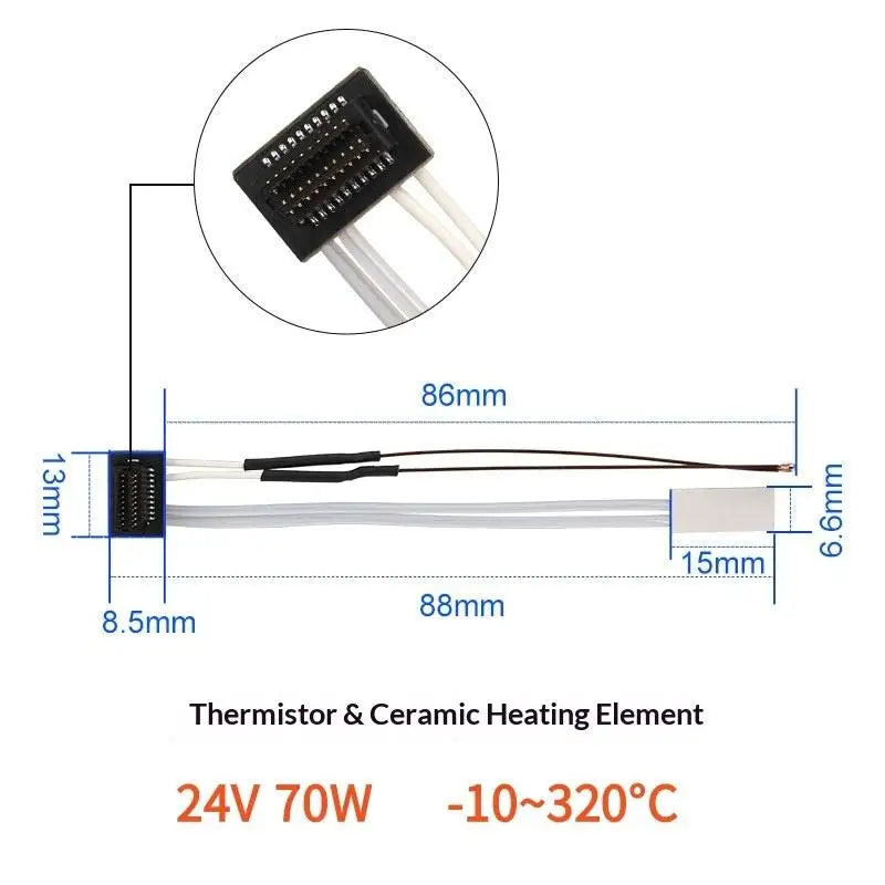 P1P P1S 3D Printing Enhancement Ceramic Heating Plate Thermistor Qme