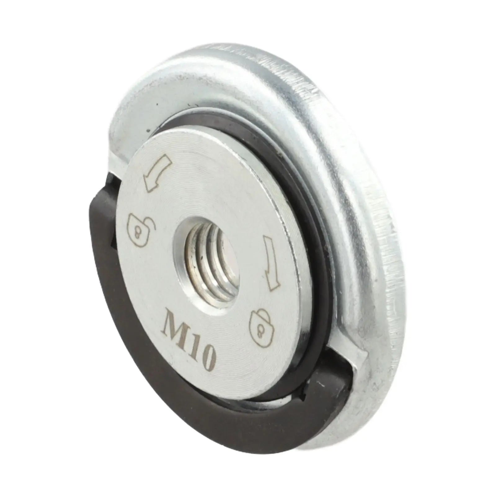 M10 Thread Angle Grinder Self-locking Pressing Plate Steel Angle Grinder Quick Release Flange Nut Clamping Power Tool Accessorie Qme