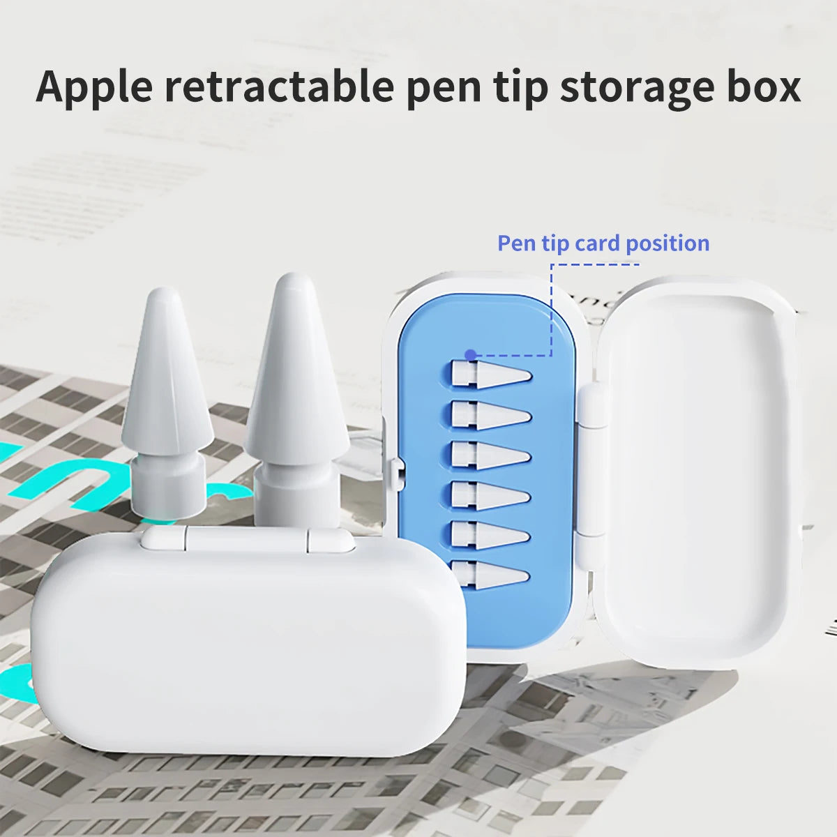 1 Replacement Pencil Tip Storage Box Compatible Apple's First Second Qme