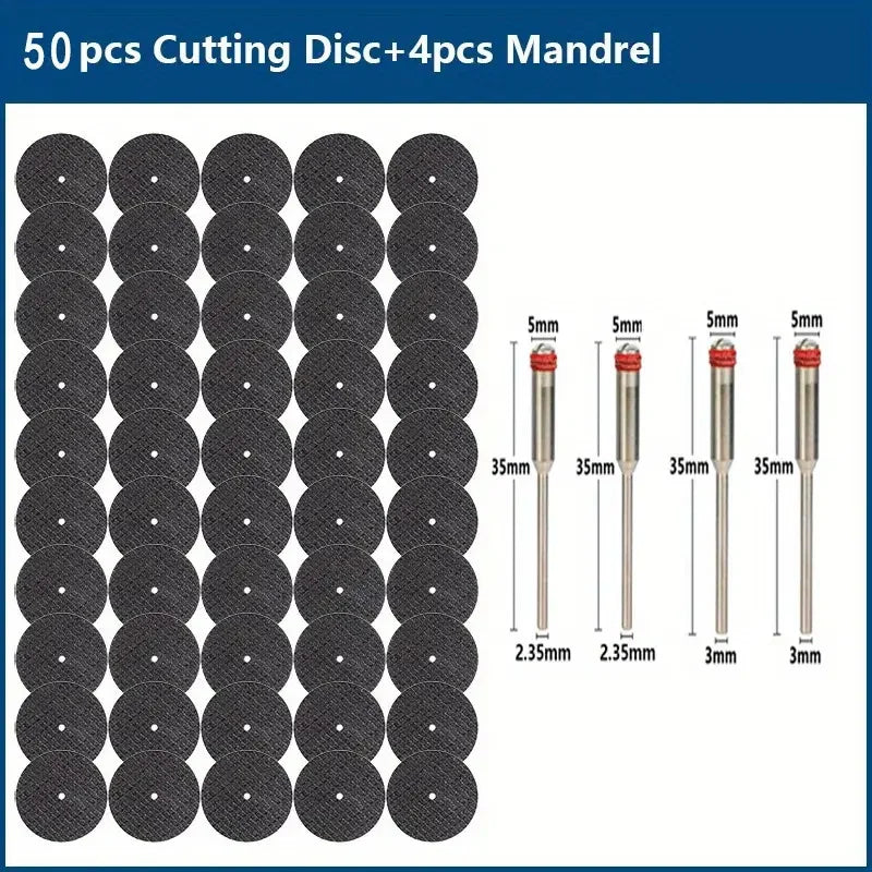 Abrasive Cutting Disc 32mm With Mandrels Grinding Wheels For Accesories Metal Cutting Rotary Tool Saw Blade Qme 50pcs 4pcs Shank