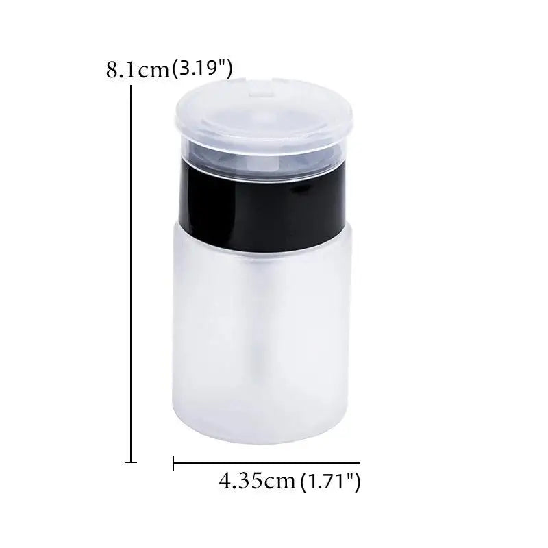 Nail Art Press Pump Bottle Leakproof Design Easy Dispensing Home DIY Qme