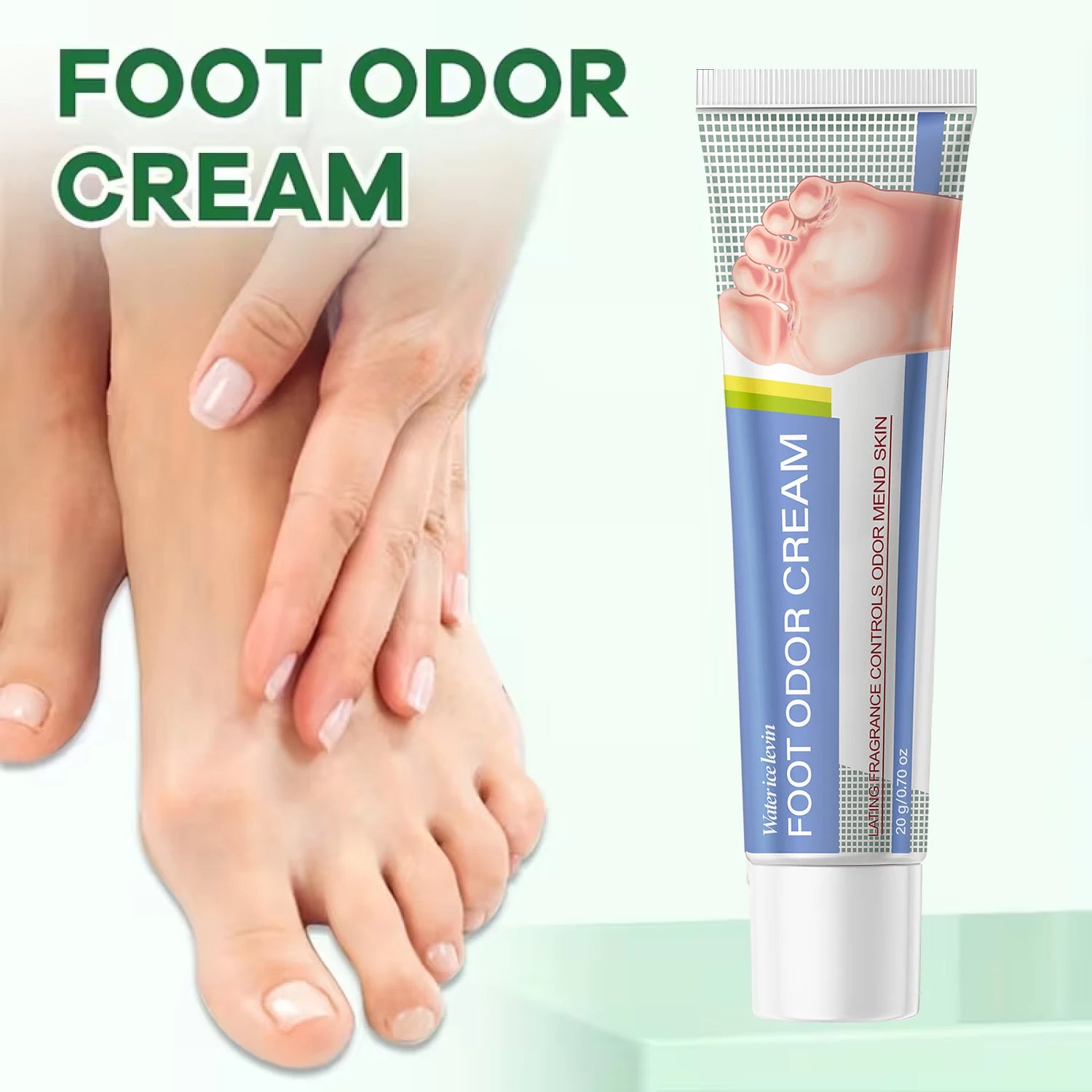 Moisturizing Foot Cream - Controls Odor, Firming with Hyaluronic Acid & Niacinamide, Lating Fragrance for All Skin Qme