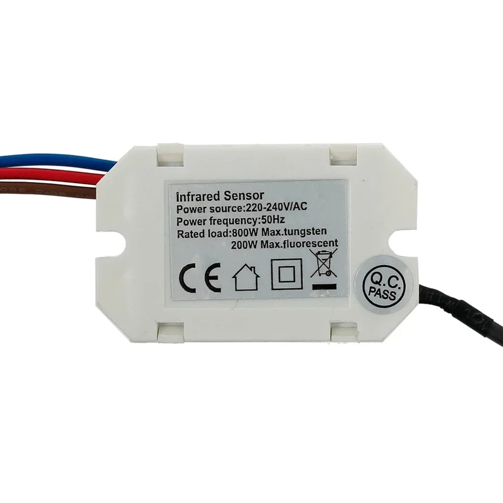 Light Switch PIR Sensor Detector Mini Recessed Motion Occupancy Rest Dips 6m 800W Adjustable Ceiling IP20 360° Qme